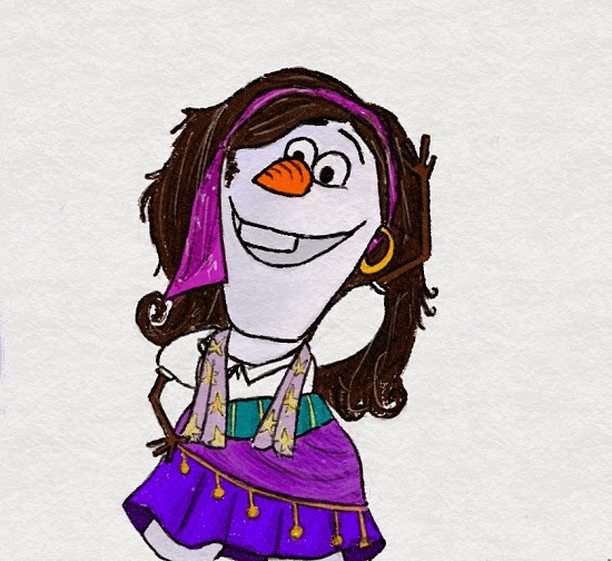 空中庭園と幻の飛行船 なんじゃそりゃ ディズニープリンセスがみんな アナと雪の女王 のオラフに