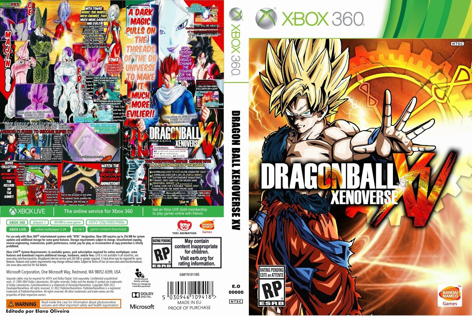 Dragon Ball Xenoverse Xbox 360 Ultra Capas Dragon Ball Xenoverse Xbox 360 Ultra Capas