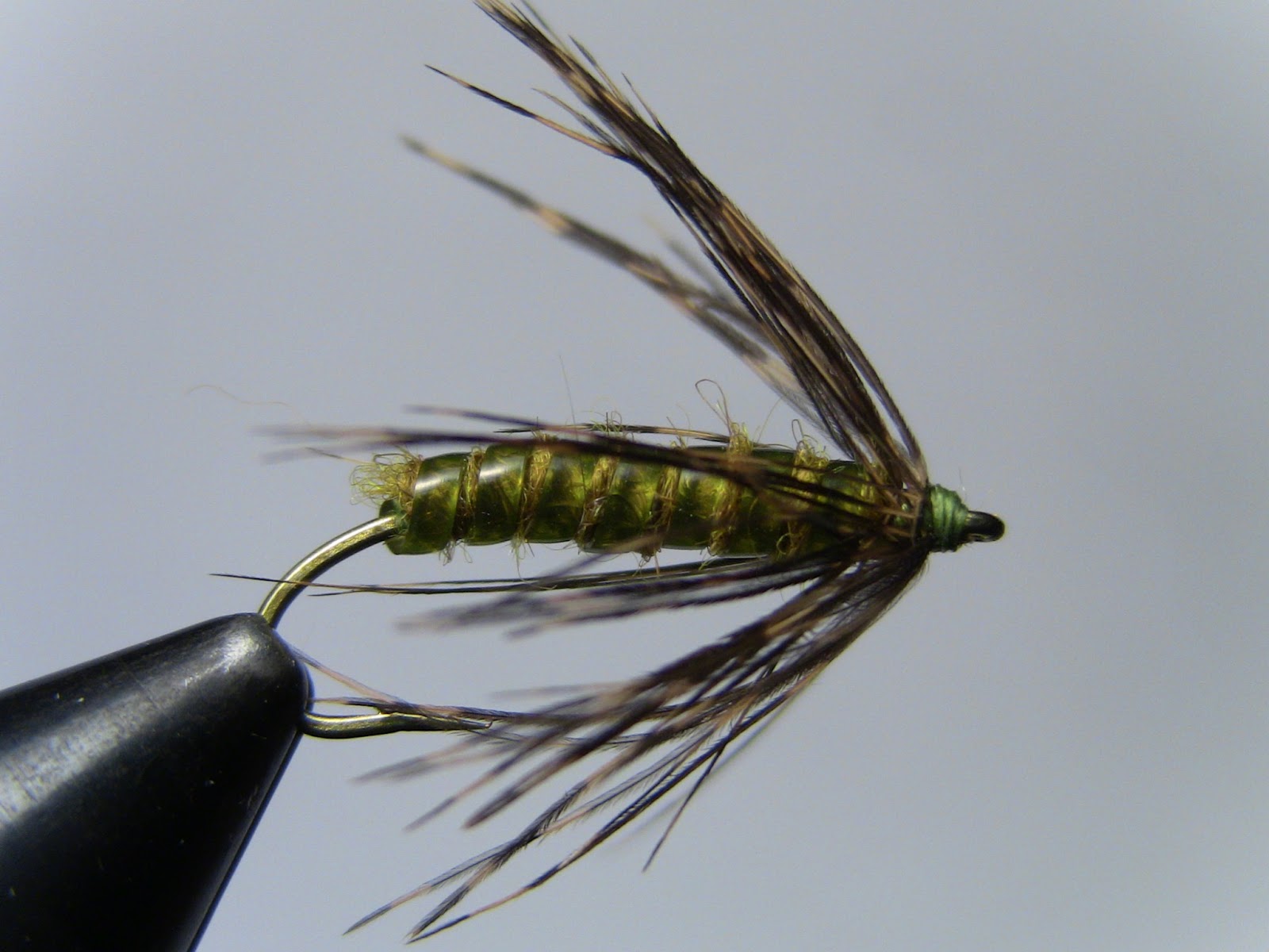 Tbar's Flies: Vinyl Rib Caddis soft hackle step by step