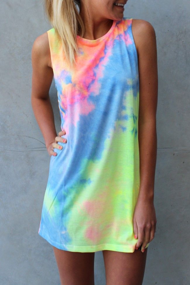 Summer look | Cute tye dye dress | Just a Pretty Style