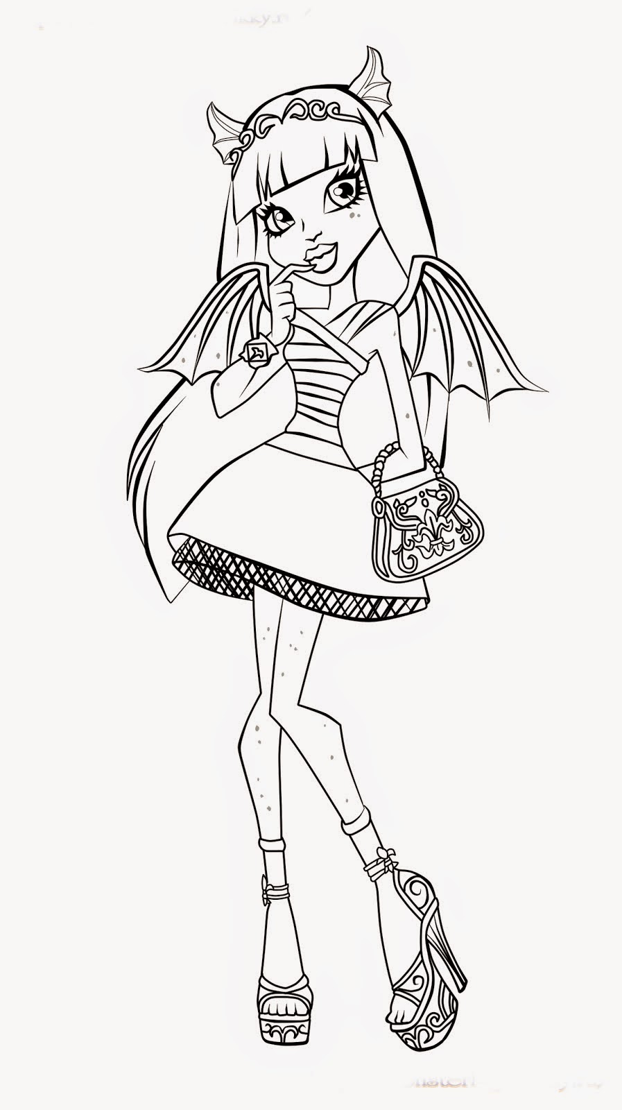 Monster High Fans 1: 6 Dibujos de las Monster High para imprimir y pintar