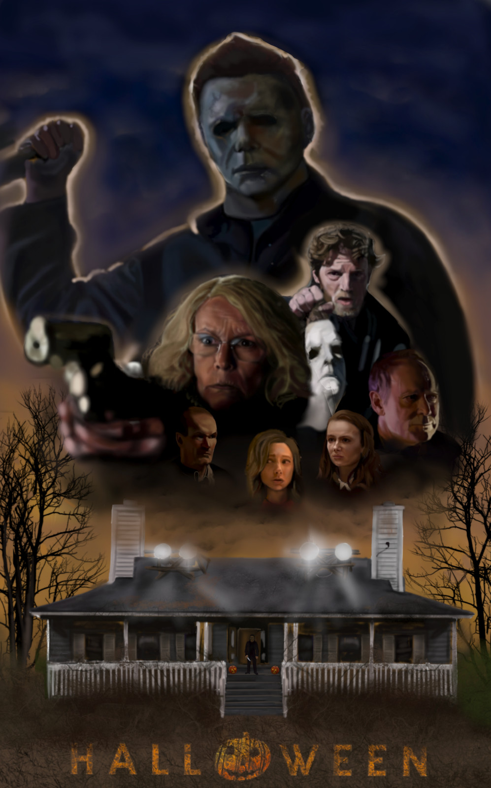 The Horrors of Halloween HALLOWEEN (2018) Heritage Trailer and Fan Art