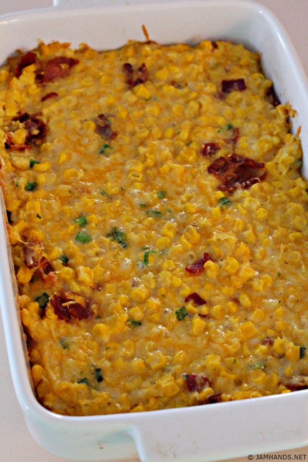 Cheesy Bacon Corn Casserole Jam Hands
