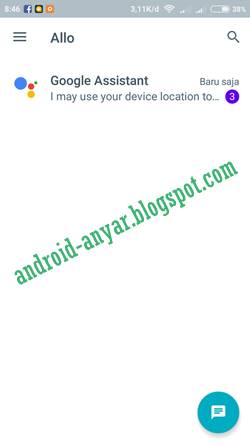 Tampilan Beranda Google Allo Tampilan Beranda Google Allo