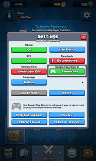 Settings Clash Royale Android Settings Clash Royale Android
