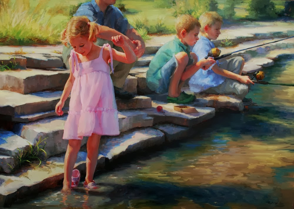 Beautiful Childhood Paintings by Marci Oleszkiewicz | American Artist