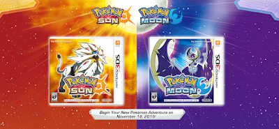 Pokémon Sun & Moon estão entre os 20 jogos mais vendidos de 2016 nos EUA