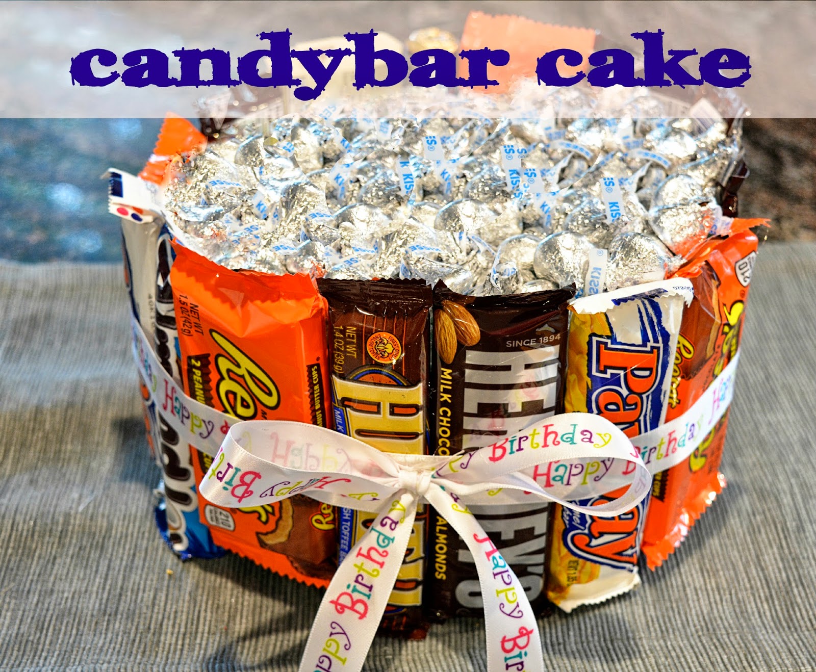 Theresa's Mixed Nuts: DIY Candy Bar Cake