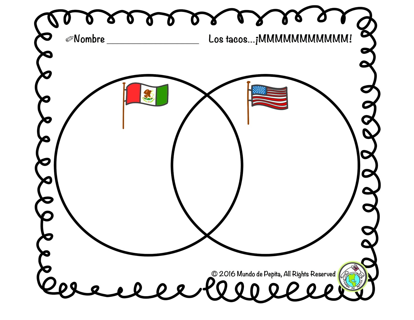 hispanic heritage month making cultural connections by free downloadable venn diagram