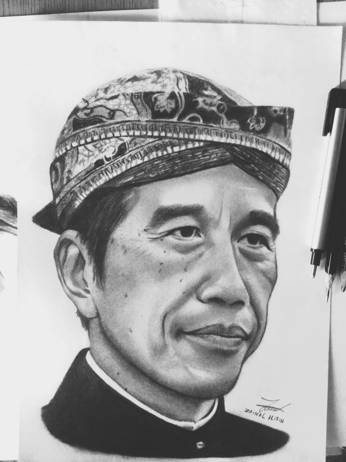 Lukisan Presiden Joko Widodo By Rivin Art