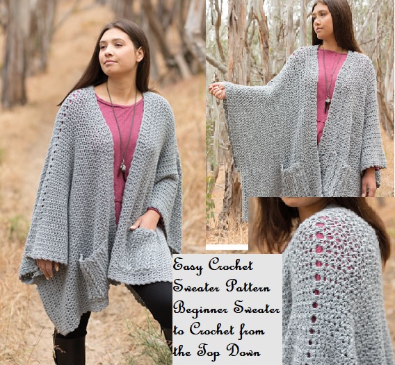 The Seven Seas Wrap Sweater to Crochet Beginner Crochet Pattern