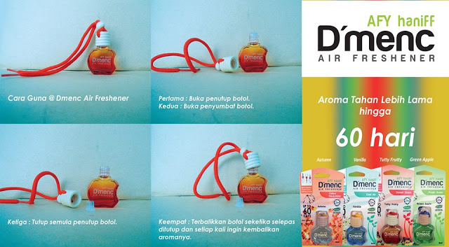 Cara Menggunakan D'MENC AIR FRESHENER Cara Menggunakan D'MENC AIR FRESHENER