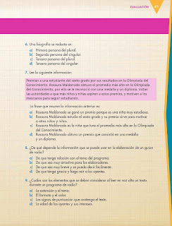 Apoyo Primaria Español 6to Grado Bloque I Evaluación