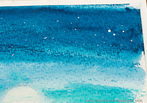 Layers of ink - African Night Watercolor Tutorial by Anna-Karin Evaldsson