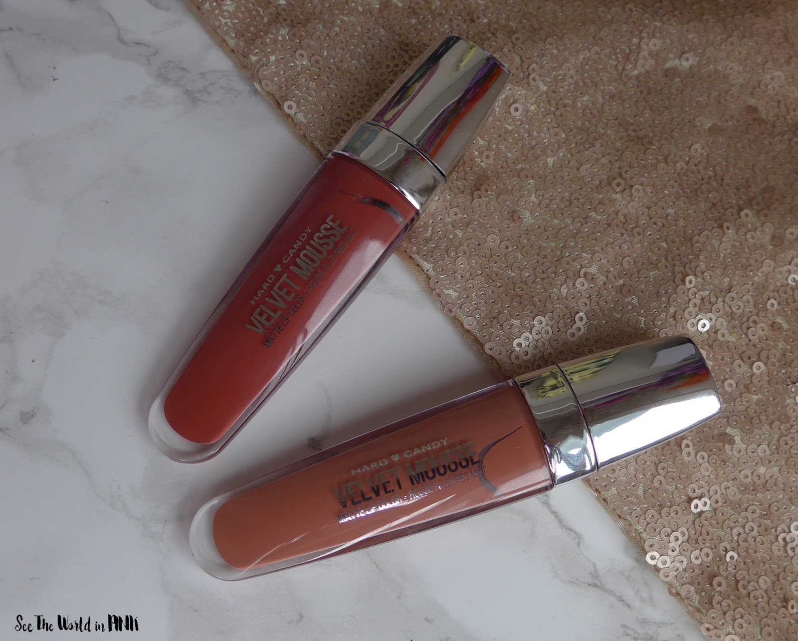 Hard Candy Velvet Mousse Matte Lip Color Heather and Buttercup See