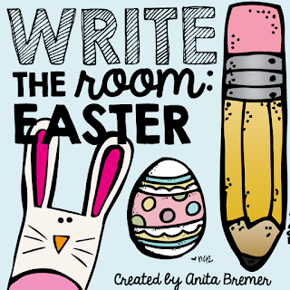 Write the Room Easter Your students will have fun expanding their vocabulary, practicing their handwriting skills, and matching numbers. A fun writing literacy activity. Perfect for a Kindergarten or First Grade writing center. #writingcenter #writing #writetheroom #kindergarten #kindergartenwriting #1stgrade #1stgradewriting #easter