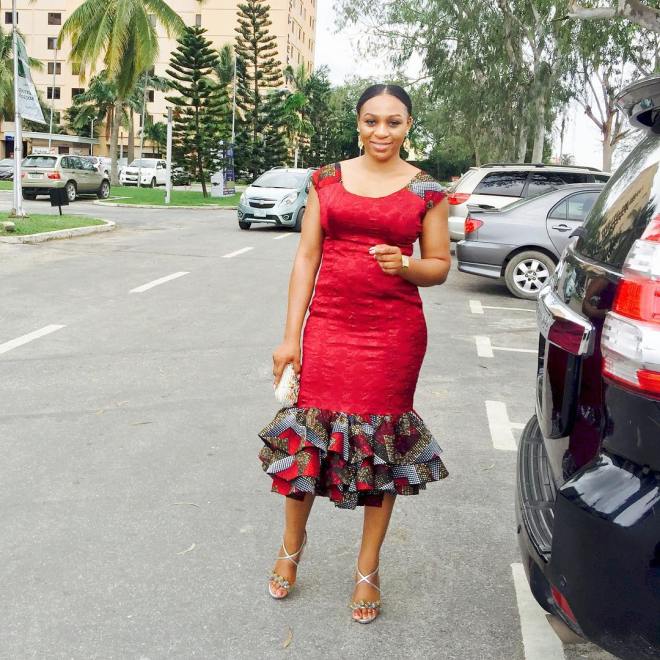 plain material gown styles for ladies