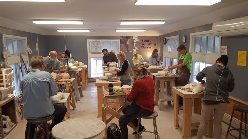 Scott's Stone Carving Classes & Sculpture Gallery