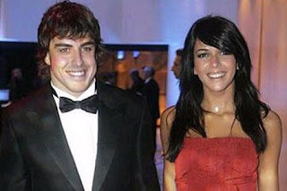 Fernando Alonso And Raquel Del Rosario