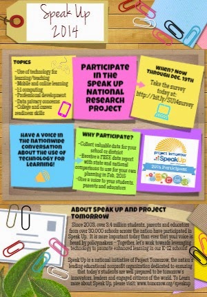Check out our new lively Speak Up information flyer! - Project Tomorrow ...