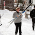 Η γερμανίδα καγκελάριος Αγγελα Μέρκελ τραυματίστηκε ενώ έκανε σκι στην Ελβετία.