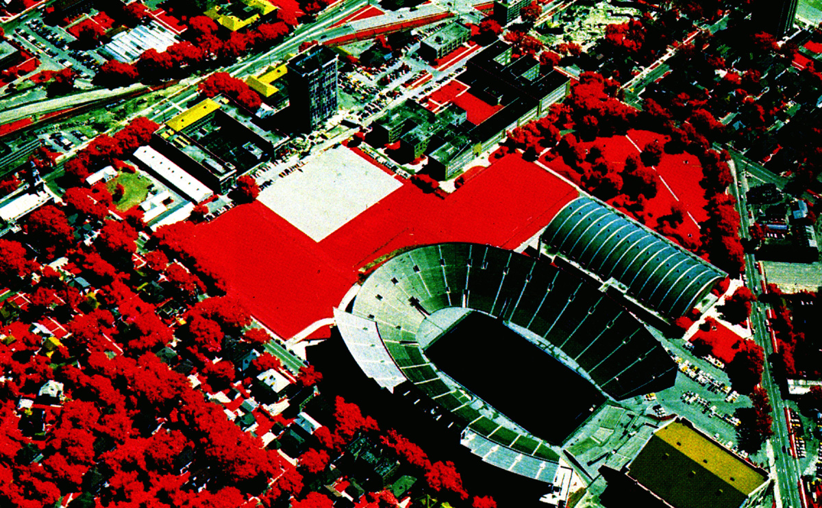 Maps on Maps on Maps Infrared Aerial Photo