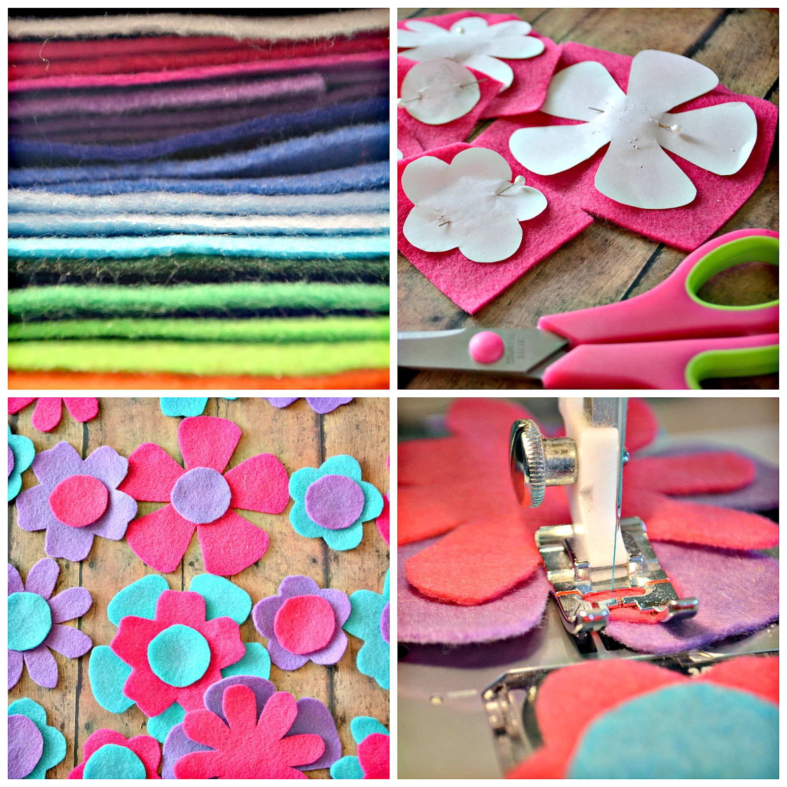 The Life of Jennifer Dawn Felt Flower Garland