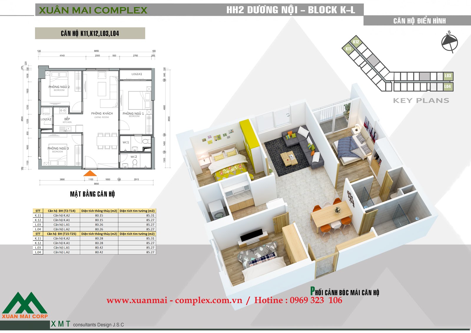 thiết kế căn hộ 15m2