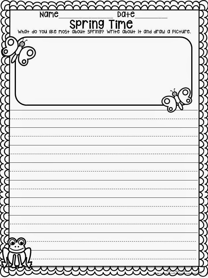 Classroom Action with Ms. Jackson: Spring Writing Freebie