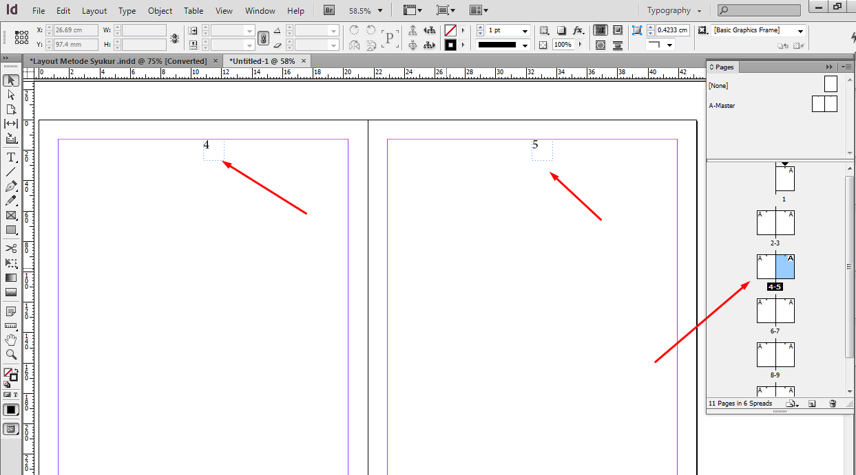 Cara Membuat Penomeran Halaman Pada Indesign Berkas Sekolah