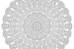 Harmonious Mandala coloring page