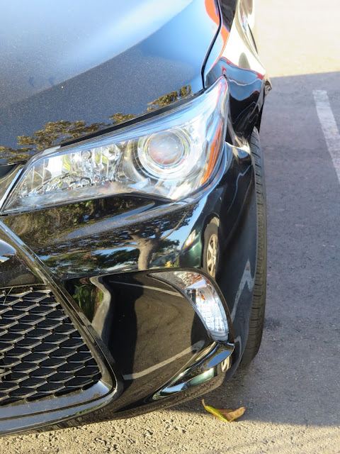 Accident damage on 2015 Toyota Camry before repairs at Almost Everything Auto Body