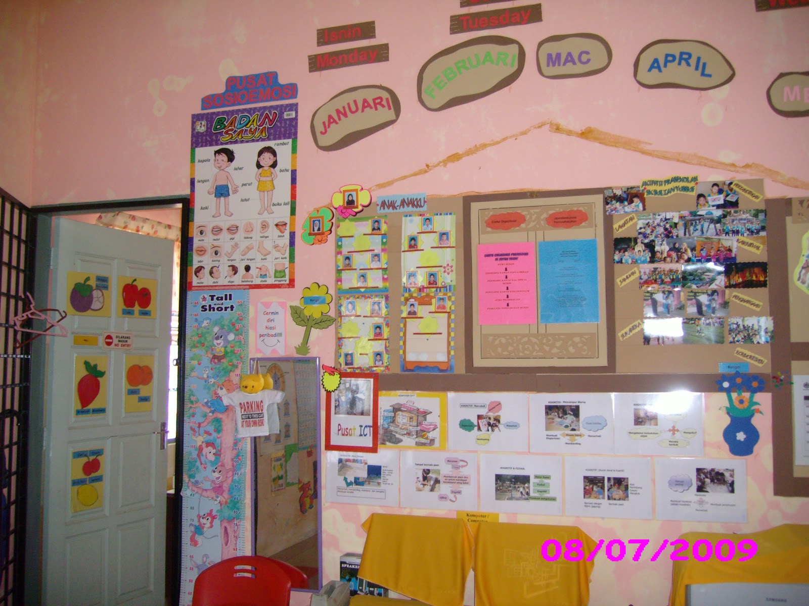 Prasekolah SK Sultan Yussuf: Sudut - Sudut Dalam Kelas Prasekolah