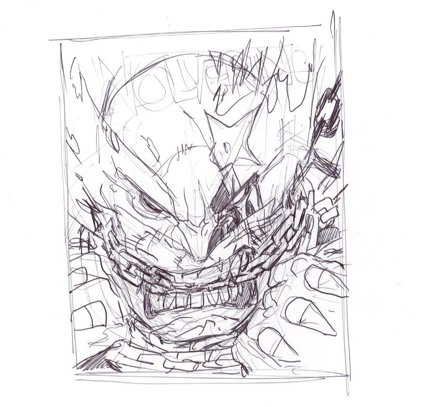 Hugh Jackman Wolverine Sketch cover by tedwoodsart on DeviantArt