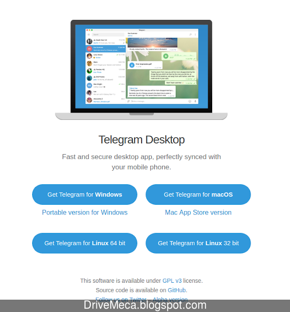 Navegamos a la pagina oficial de Telegram