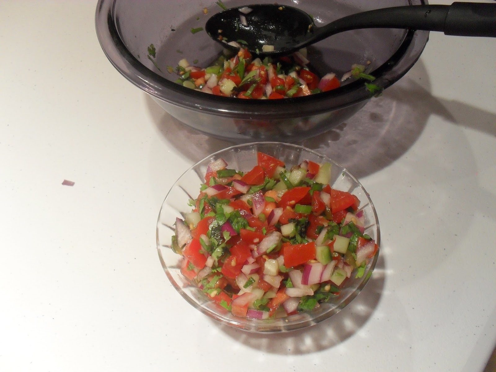 Fresh Cucumber and Tomato Salsa