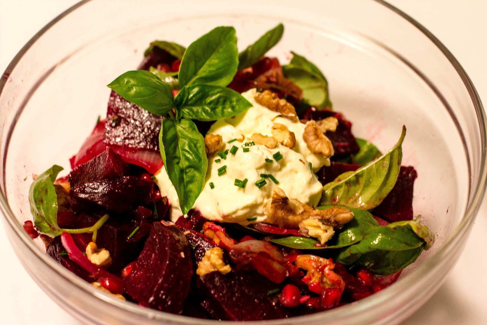 Beetroot Onion Pom Basil Walnut Salad Fongolicious Beetroot Onion Pom Basil Walnut Salad Fongolicious