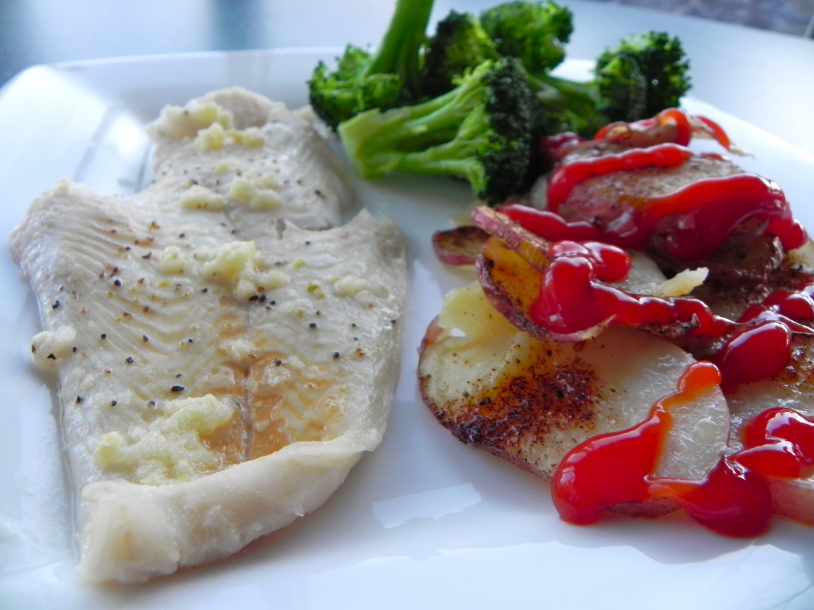 Emma Clare Eats Baked Flounder in a Lemon Butter Sauce