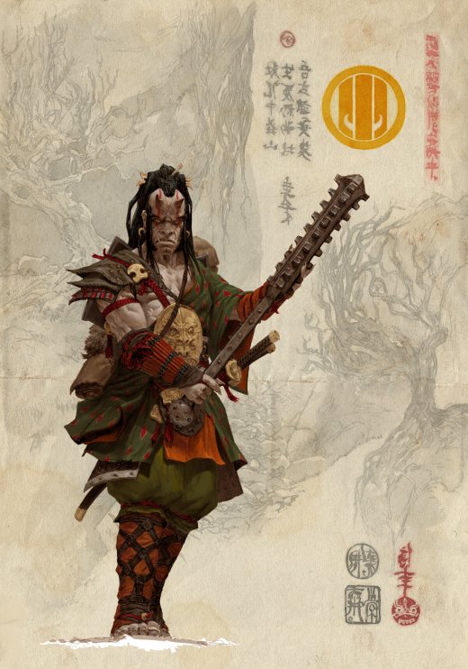As ilustrações de fantasia e mitologia orientais de Adrian Smith Adrian Smith artstation arte ilustrações fantasia oriental games
