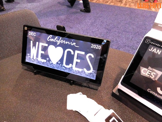 Nifty Concept and Well Excuted Electronic License Plate by Installer Net, Shown at 2020 CES