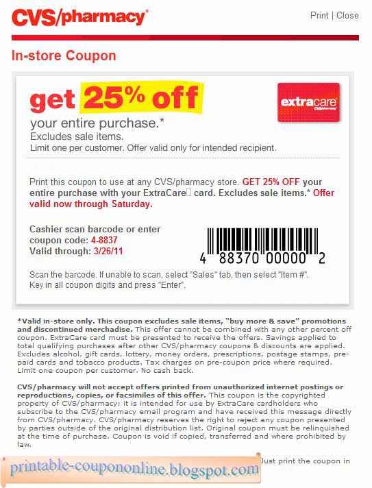 Printable Coupons 2018 Cvs Pharmacy Coupons