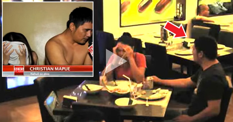 Wife saw her Husband in a newsflash while in a restaurant, how she reacted was epic