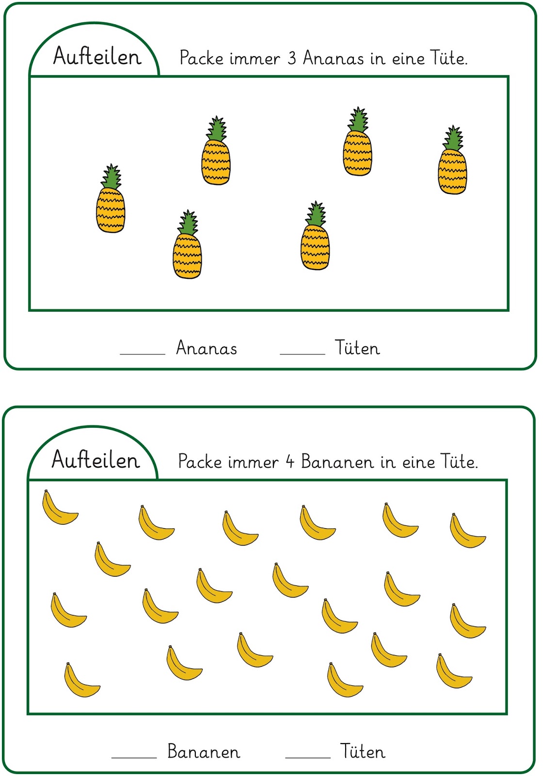 Lernstübchen Aufteilen