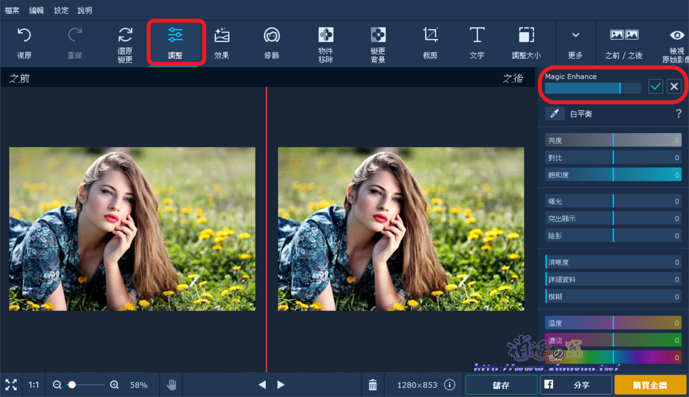Movavi Photo Editor 簡單易用的修圖軟體