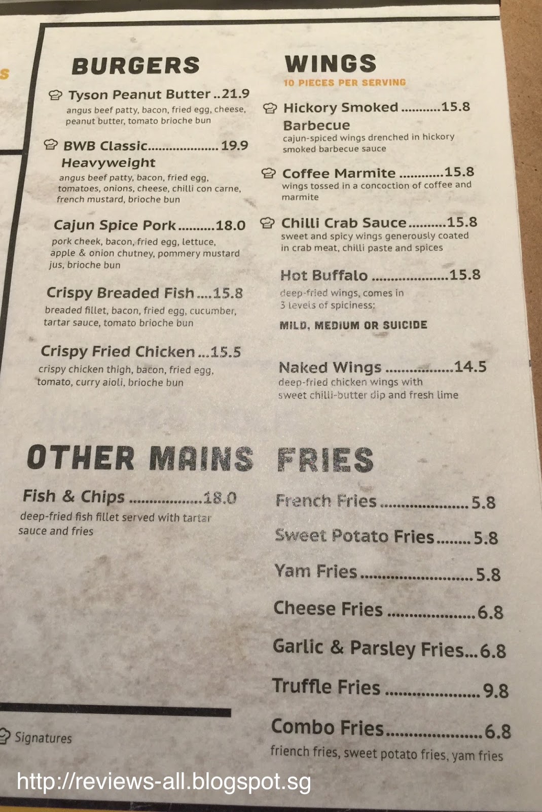 We'll Tell You A&W Couple's Blog BWB Burgers, Wings, Bar Orchard