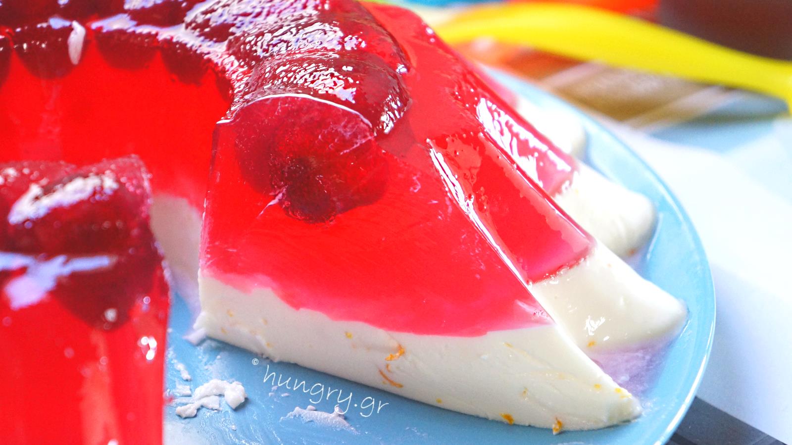 Kitchen Stories Yoghurt Panna Cotta & Cherry Jelly