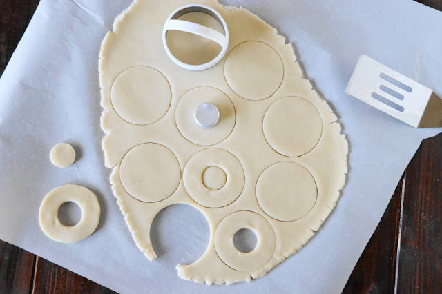 Rolling Out and Cutting Basic Shortbread Cookies Dough Image