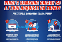 Trony: vinci gratis 100 Samsung Galaxy S8 e la tua spesa da Trony Logo Trony: vinci gratis 100 Samsung Galaxy S8 e la tua spesa da Trony