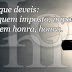 Toda a Honra Pertence ao Senhor!