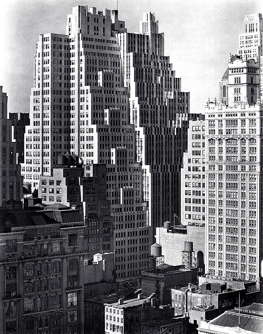 1938 skyscrapers 1938 USA skyscrapers, a photograph
